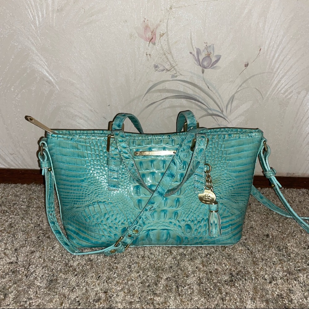 Brahmin Cove Mini Asher in Teal